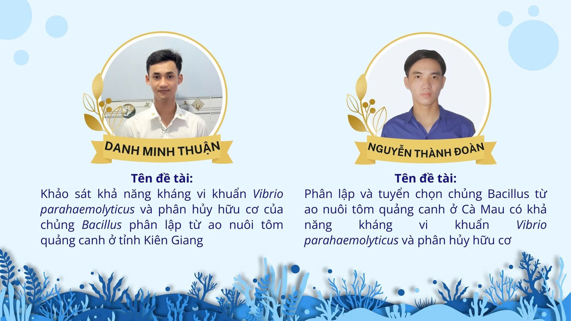SV Ngành NTTS khóa 7 (B21TS1) bảo vệ khóa luận tốt nghiệp